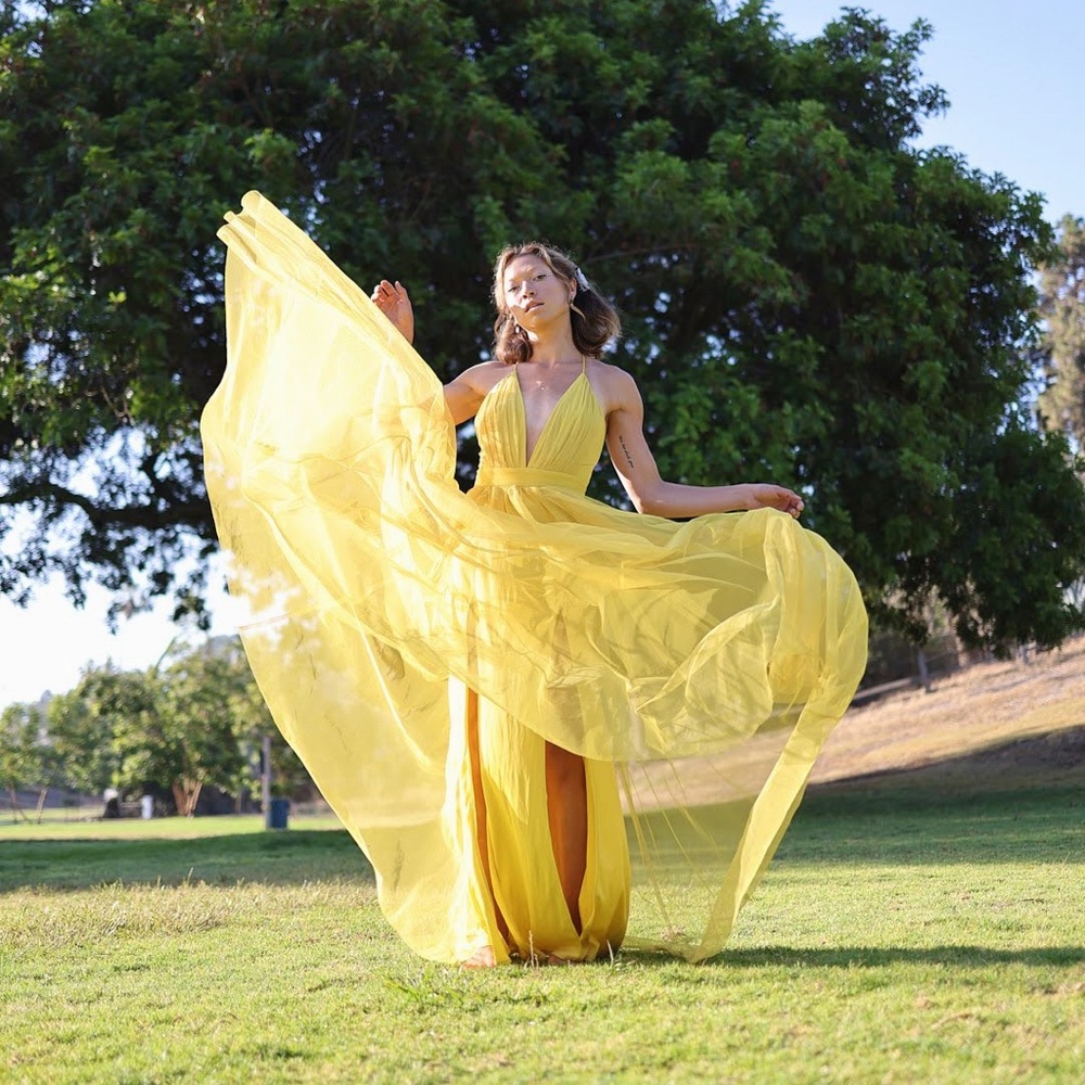Yellow Ball Gown Dress (M/6)